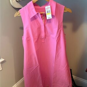 Vineyard Vines Pink Sleeveless Polo Mini Dress